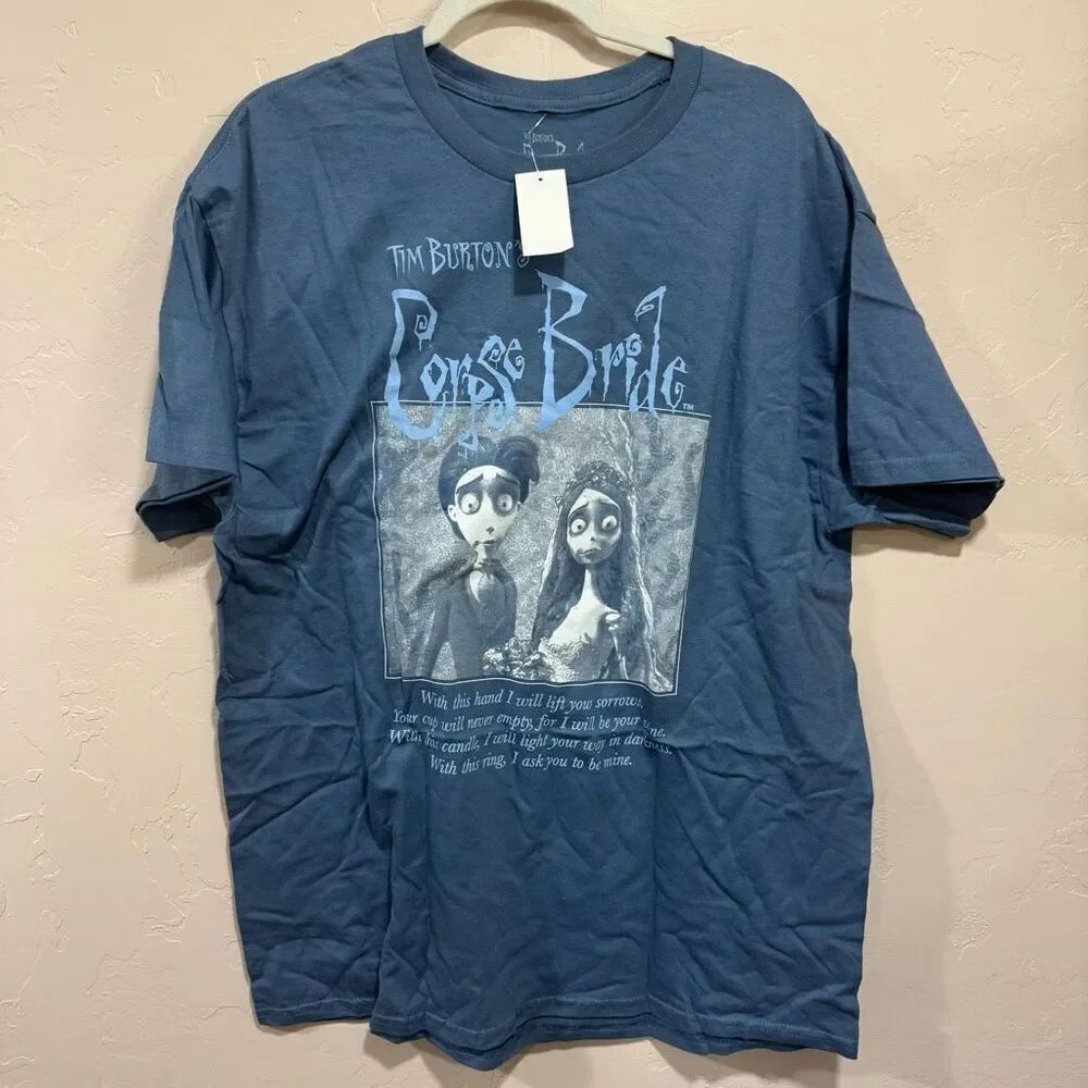 Tim Burton Corpse Bride Blue Tee